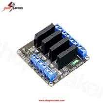 Nouveaux Produits 11 Carte relais statique 4 voies 5V avec relais à semi-conducteurs et fusibles. Compatible Arduino. Contrôle AC. Expédition rapide au Maroc.